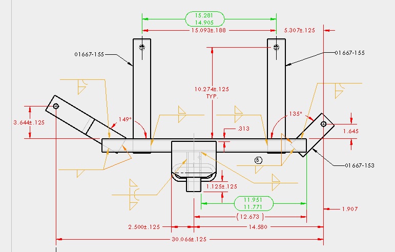 Hidden Hitch 60809 dimensions